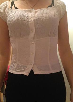 Блузка белая coco 4