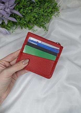 Кожаный картхолдер кошелёк для карточек5 фото
