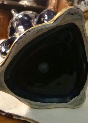 Оригинальная красивая ваза кобальт роспись фарфор германия