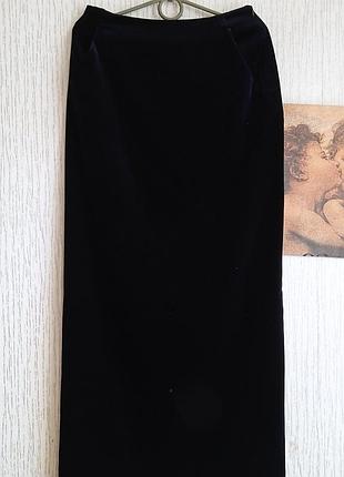 Бархатная юбка в пол. 44.