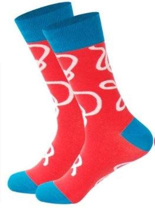 Красные мужские носки friendly socks.