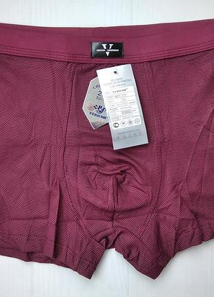 Чоловічі труси боксери vericoh бордовий 2xl 311