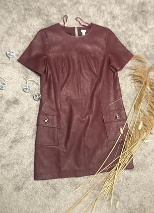 Сукня екошкіра