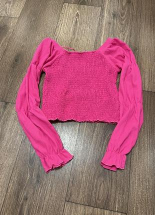 Ярко розовая, стильная кофточка! безумно красивая и яркая! недорого!