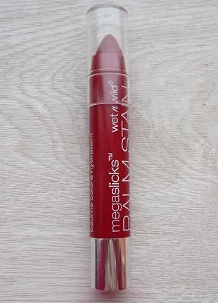 Зволожуючий бальзам megaslicks balm stain moisturizing lip colour e125 red-dy or not4 фото