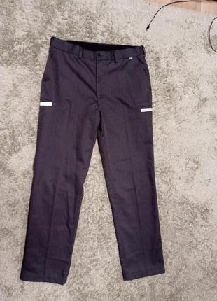 Сірі чоловічі штани брюки чіноси з рефлективними смужками dimensions outdoor grey trousers pants