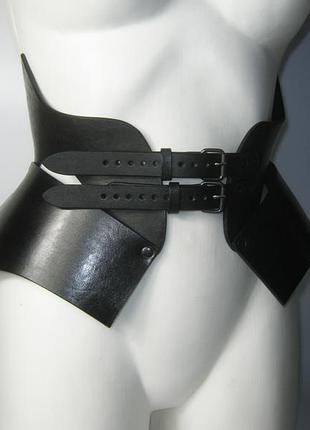 Шкіряний корсет, широкий пояс корсет ручної роботи