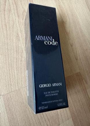 Мужские духи стійкі armani code 125ml