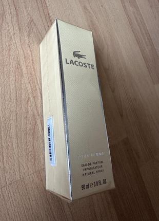 Оригинальный lacoste pour femme 90ml лакоста жэнкие духи стойкийкий женский парфюм лакоста шлейфовые стойки1 фото