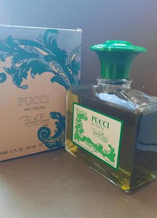 Непревзойденный колдовской цветочно зеленый шипр  pucci eau fraiche от  emilio pucci 240 мл  винтажные духи6 фото