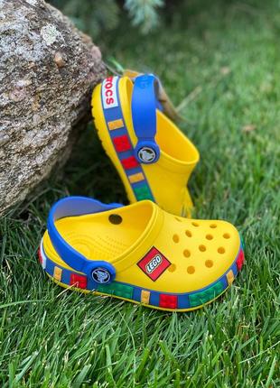 Кроксы детские желтые crocs lego крокси жовті на хлопчика