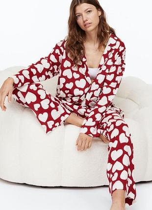 Пижама в сердечки h&amp;m primark