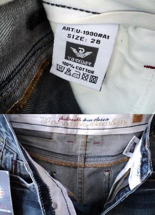 Приуженные джинсы  vаrxdar w27-28 l34, китай, демисезон4 фото