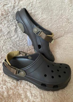 Crocs classic all terrain clog кроксы мужские коричневые эспрессо