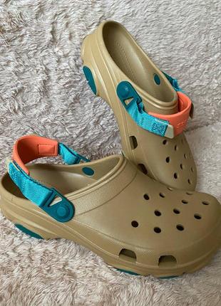 Crocs classic all terrain clog кроксы мужские бежевые