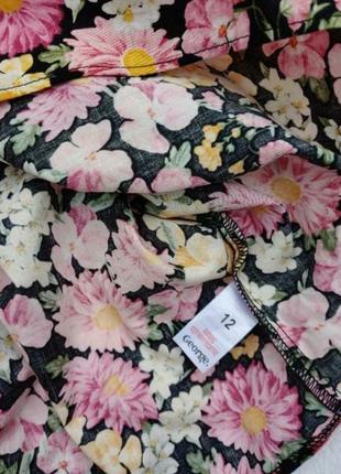 Шикарная блуза в цветы коттон4 фото