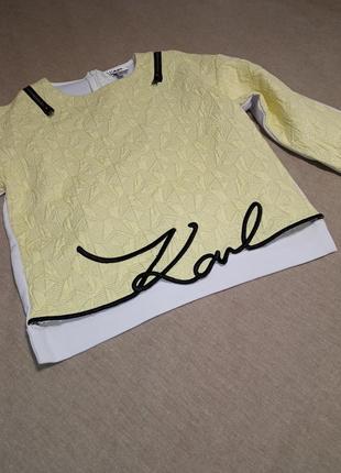 Karl lagerfeld нарядная блуза для девочки8 фото