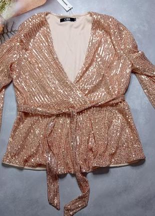 Блуза в паєтках святкова нова6 фото