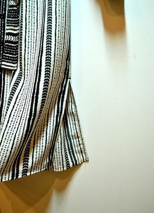 Стильное длинное платье рубашка в полоску3 фото