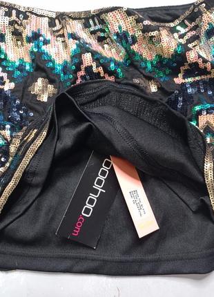 Спідниця в кольорових паєтках нова3 фото