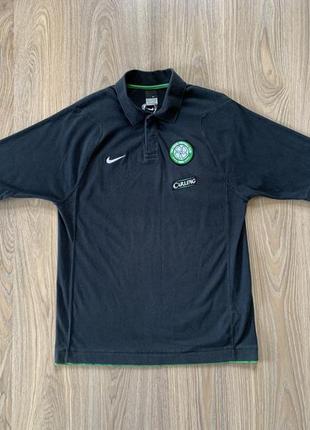 Мужская винтажная хлопковая поло футболка nike fc celtic