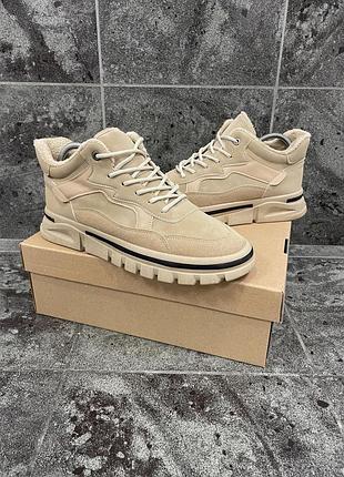 Чоловічі зимові черевики з хутром 🔥