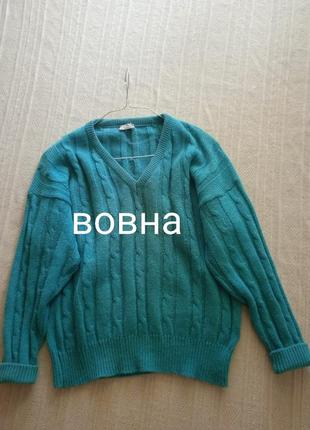 Вінтажний теплиц вовняний светр1 фото