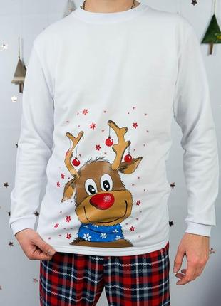 Чоловіча піжама, тепла піжама чоловіча, новорічна піжама, новогодняя пижама4 фото