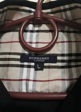 Черная классическая рубашка от burberry london3 фото