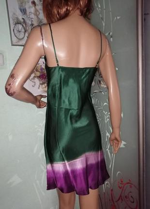 Шовкова сукня в білизняному стилі сарафан батік3 фото