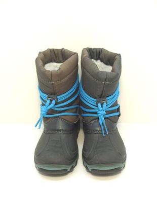 Дитячі зимові чобітки з підсвіткою дутики сноубутси р. 273 фото