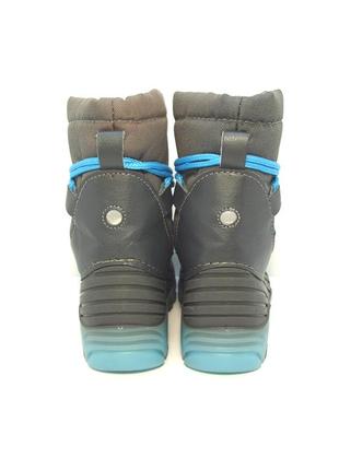 Дитячі зимові чобітки з підсвіткою дутики сноубутси р. 275 фото