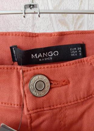 Вкорочені брюки mango висока посадка3 фото