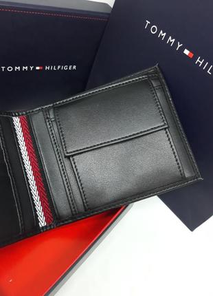 Чоловічий гаманець tommy hilfiger чорний / портмоне / подарунок на новий рік хлопцеві / братові4 фото