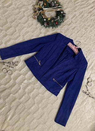 Замшевый пиджак mohito