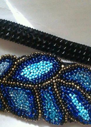 Повязка для волос из бисера