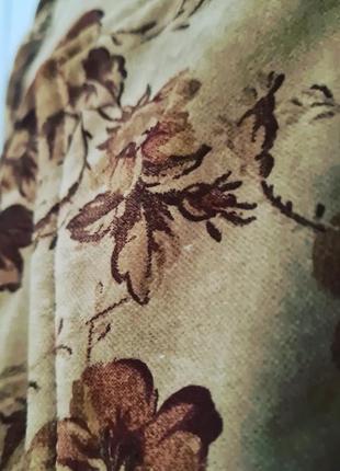 Классное крутое стильное легкое винтажное велюровое пальто плащ ретро винтаж велюр цветочный принт цветы7 фото