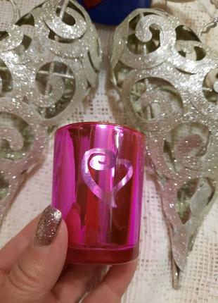 Подсвечник розовый