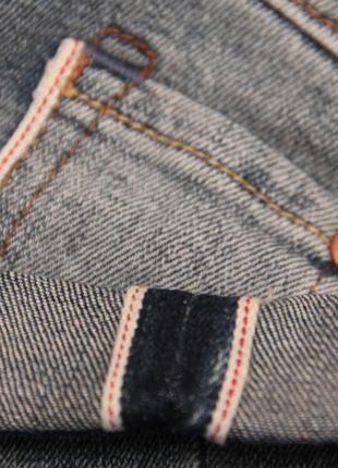 H&m selvedge denim (selvage селвидж) 29, 32 селвидж деним, зауженные джинсы.4 фото