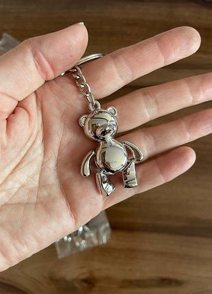 Брелок мишка металлический с подвижными лапками