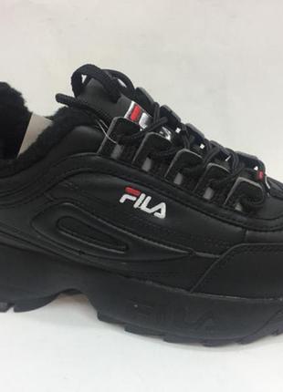 Женские зимние кроссовки fila1 фото