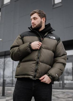 Зимова куртка the north face black/khaki6 фото