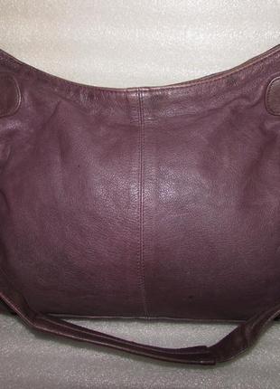 Удобная вместительная сумка через плечо 100% натуральная кожа~oasis~2 фото