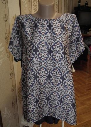 Відмінна комбінована футболка papaya,р. 14,атлас, віскоза,сток