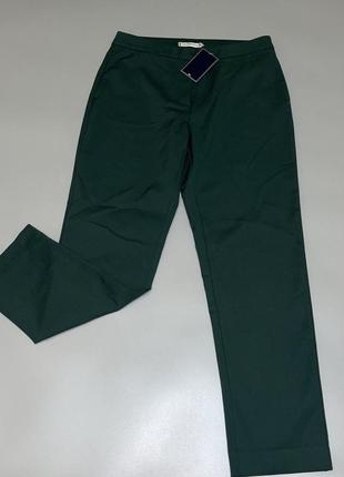 Стильные брюки зеленого цвета, сток