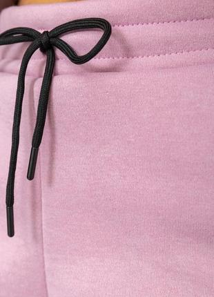 Спортивные штаны на флисе цвет пудра2 фото
