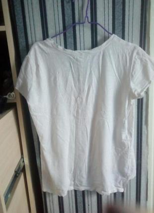 Базовая белая футболка органический хлопок2 фото