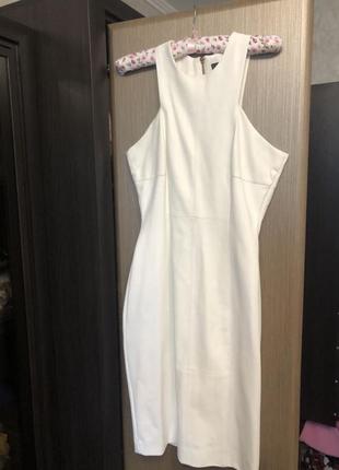 Белое платье zara