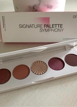 Палітра тіней + хайлайтер ofra signature eyeshadow palette symphony 10 г