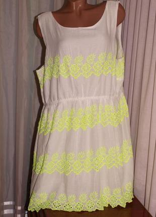 Гарний літній сарафан (ххл виміри) 100% котон, з візерунком, чудово виглядає.